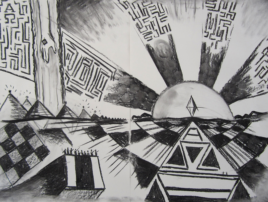  Alpha & Omega, Charcoal, Abdul A Ali & Sebastian Reeve 2012. 